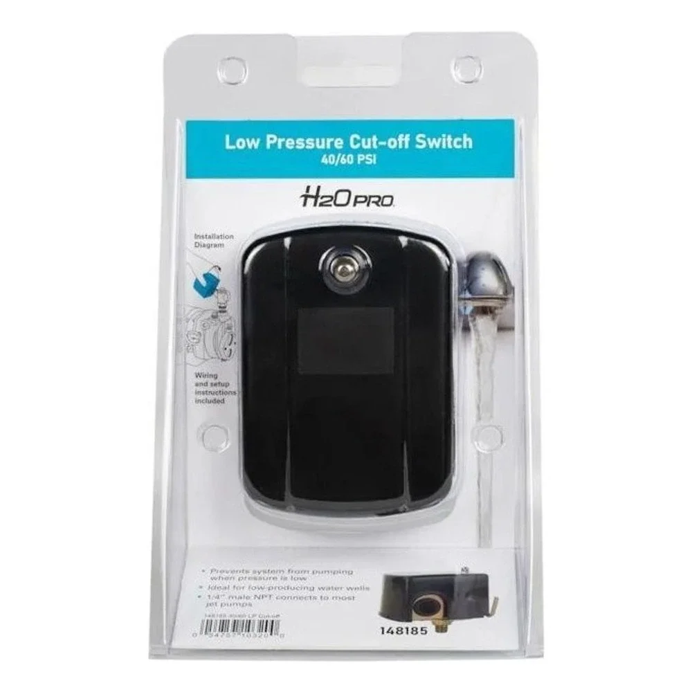 H2OPRO Low Pressure Cut-off Switch 40/60 PSI 1/4